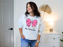 Load image into Gallery viewer, Personalized Pencil-Bow Teacher Shirt