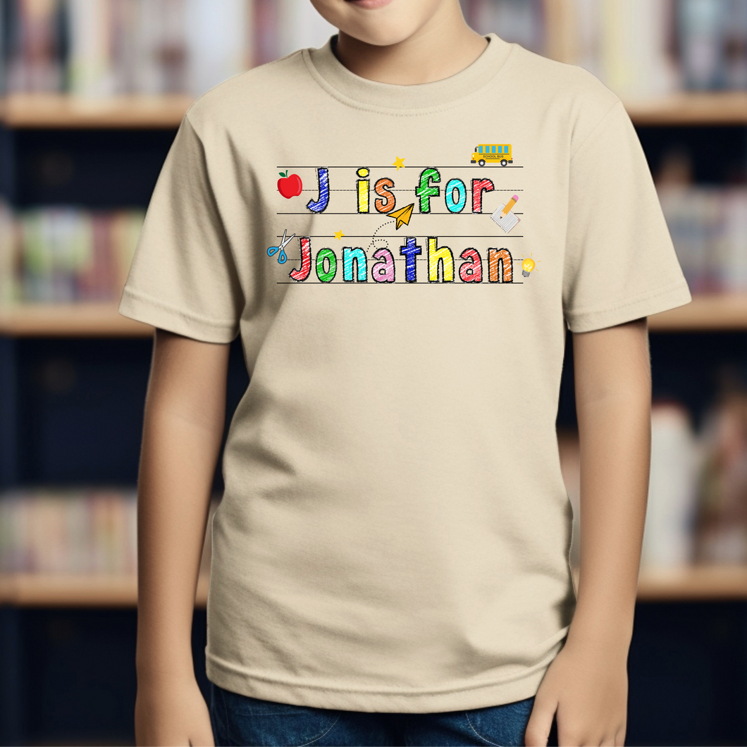 Personalized Letter Shirt