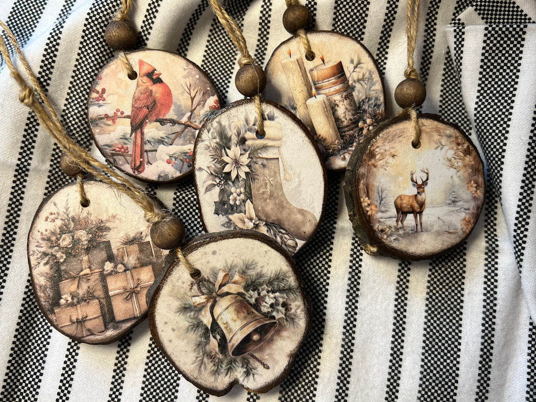 Rustic Christmas Ornaments