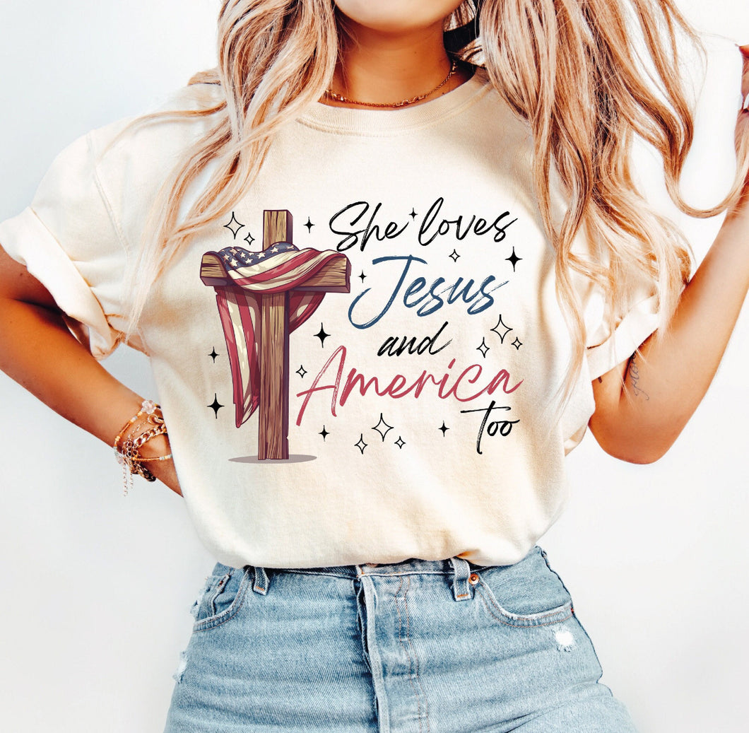 She loves Jesus and America too