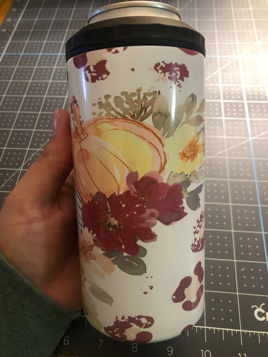 Leopard Pumpkin 4-in-1 Can Cooler