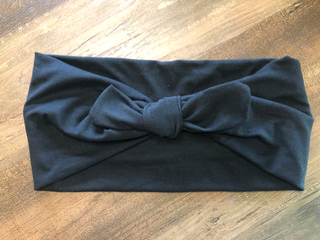 Black Faux Tie