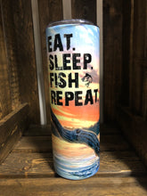 Load image into Gallery viewer, Eat, Sleep, Fish, Repeat 20oz Tumbler
