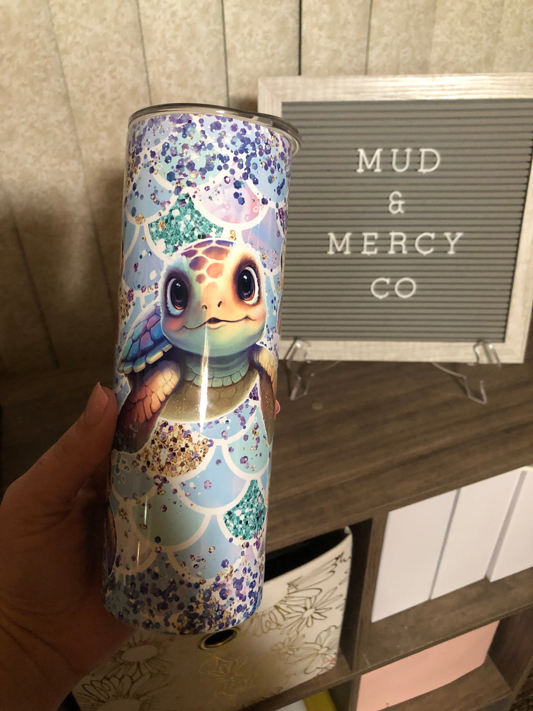 Pastel Sea Turtles 20oz Tumbler